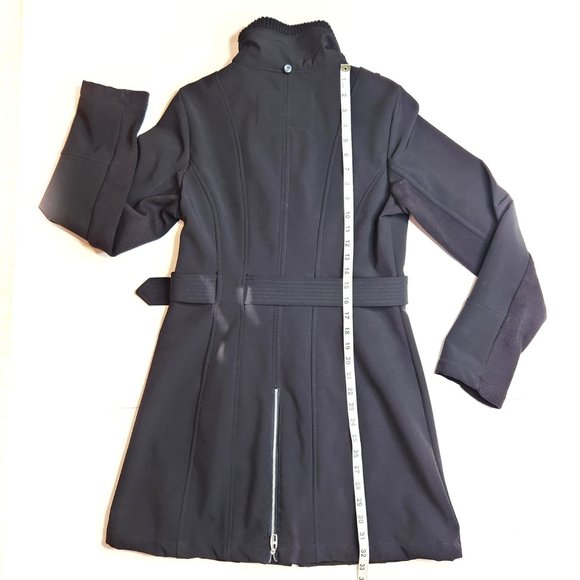 Miss Sixty 90s Vintage Black Coat w/Belt, M - Picture 11 of 13